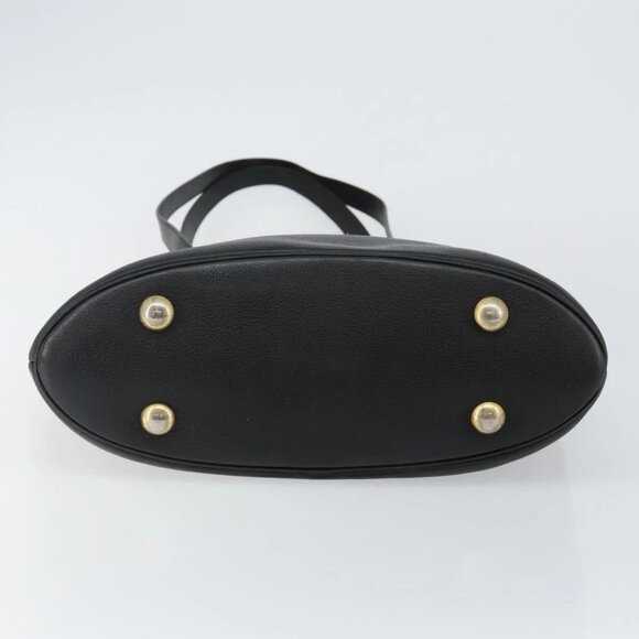 SAINT LAURENT Tote Bag Leather Black Gold Auth bs29495 - Picture 7 of 16